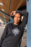 COREnettions Speak Life Crewneck Sweatshirt w/ Utility Pocket- Black